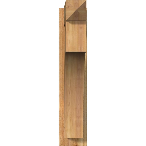 Westlake Rough Sawn Arts And Crafts Outlooker, Western Red Cedar, 6W X 22D X 30H